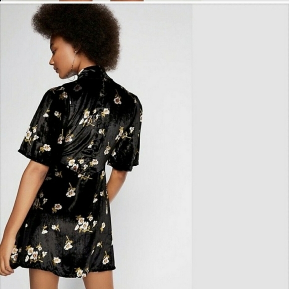 Free People Black Velvet Dress - Picture 4 of 11